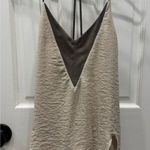 Two-Tone Sleeveless Top by Zara